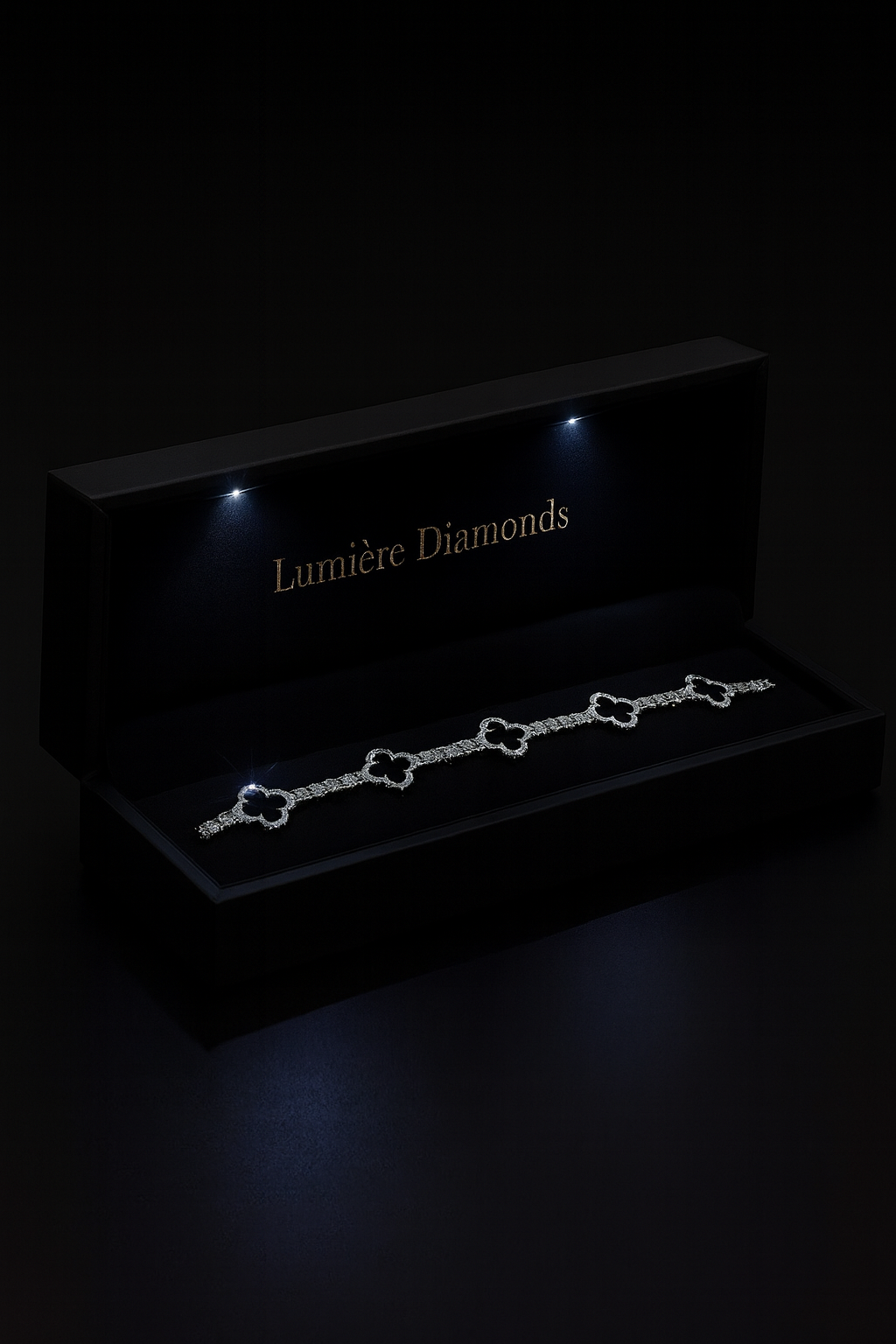 Lumière Four-Leaf Clover Moissanite Bracelet