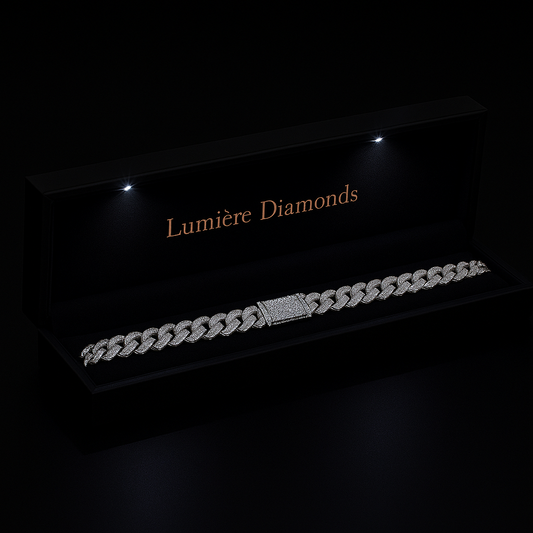 Lumière Diamonds Cuban Link Chain (925) moissanite