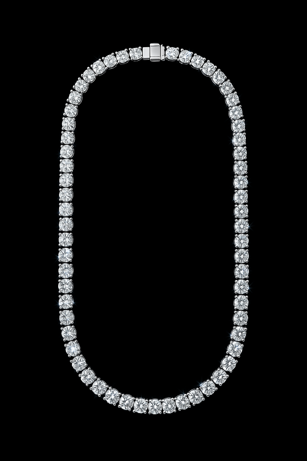 Lumière Moissanite Tennis necklace – 925 Sterling Silver (6.5mm)