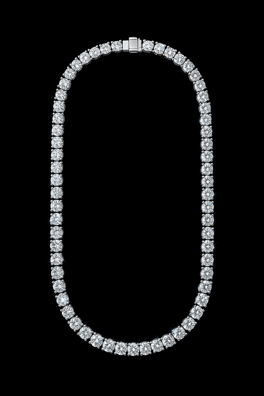 Lumière Moissanite Tennis neckless– 925 Sterling Silver (6.5mm)